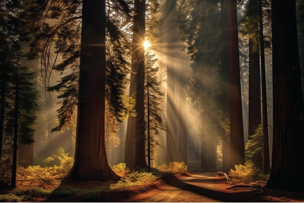 Coast redwood forest in Northern California